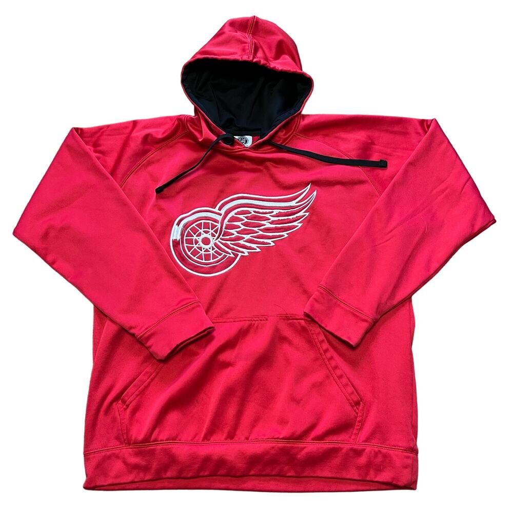 DETROIT REDWINGS (Mens L) Pullover Hoodie Hooded Sweatshirt ~ OFFICIAL NHL